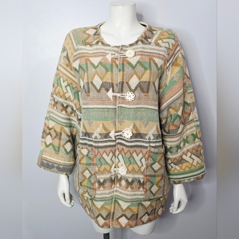 Vintage Southwestern Patterned Cotton Jacket